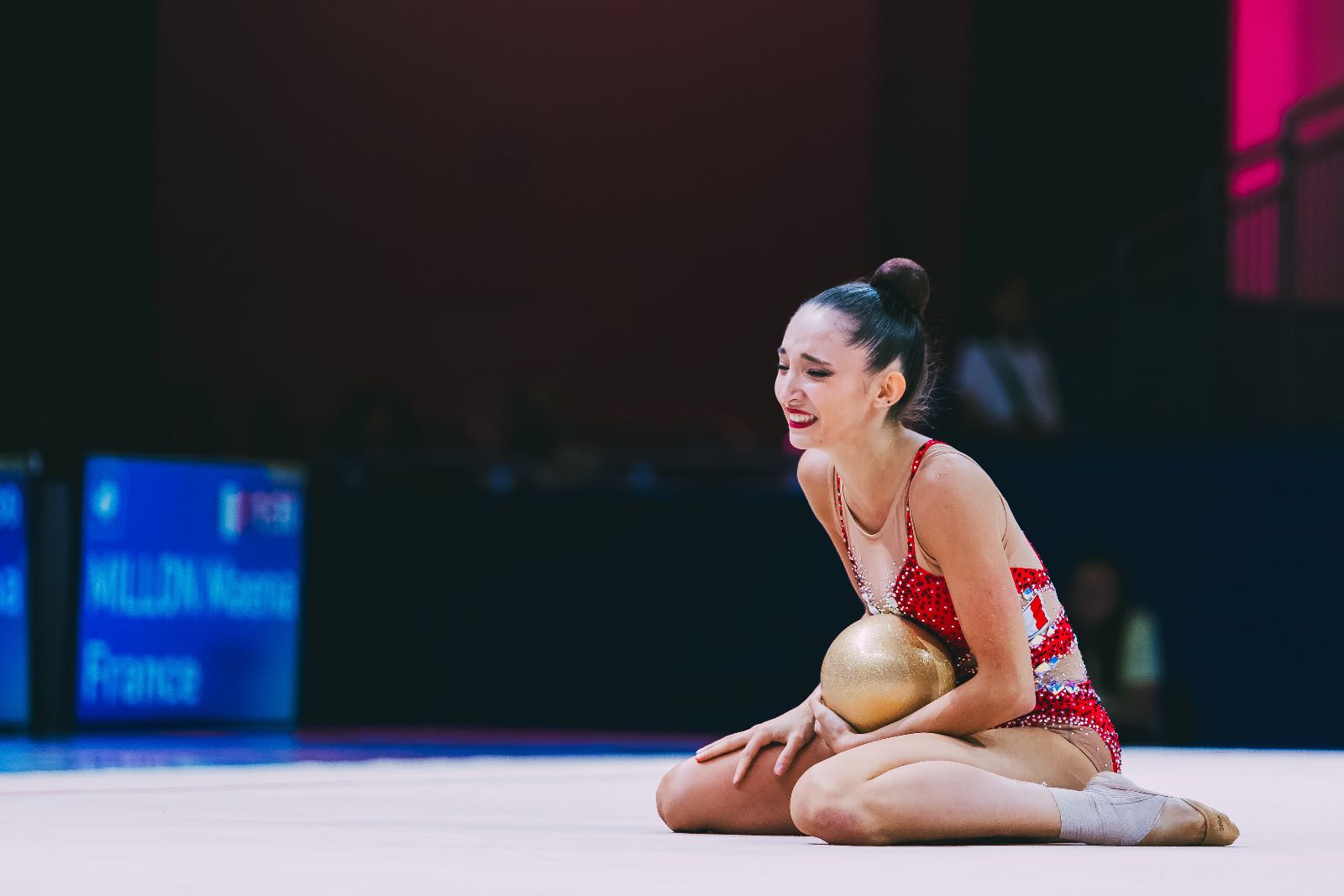 Maena Millon performs with ball at World Championships in Rhythmic Gymnastics 2026